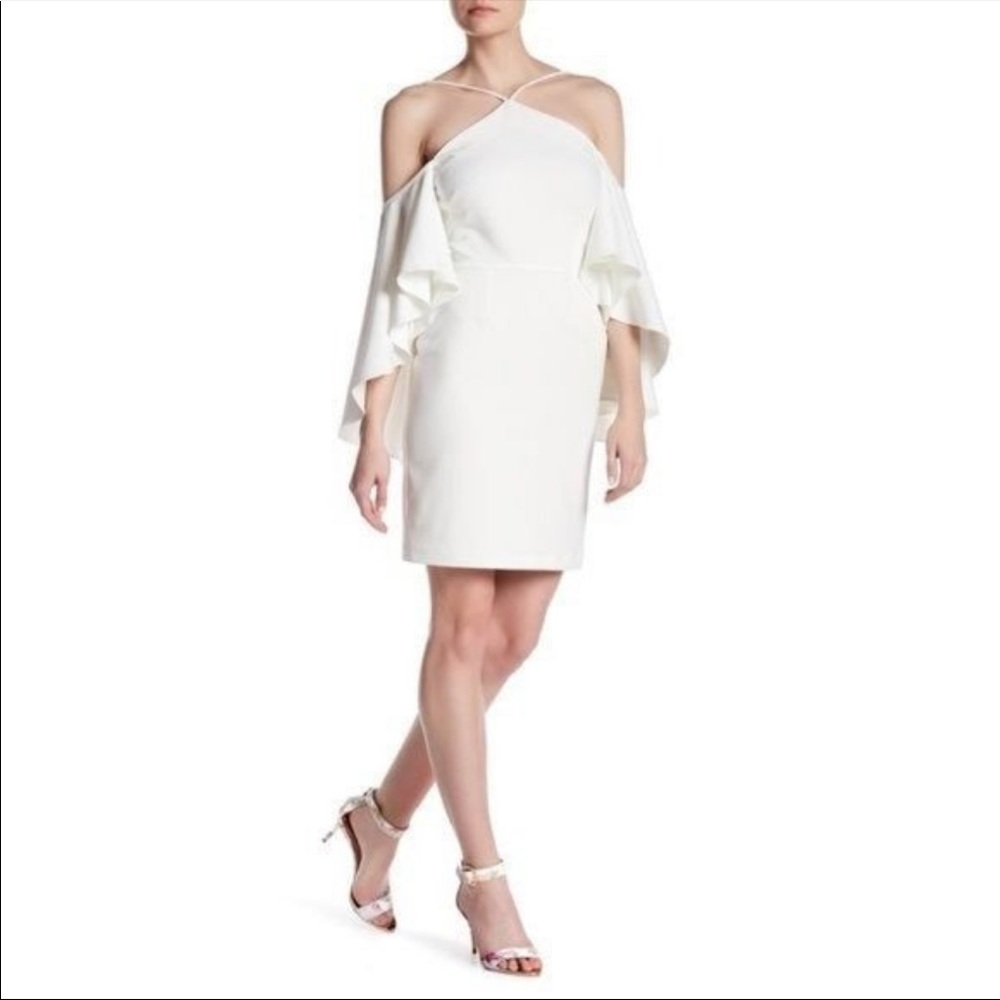 Alexia Admor angel flutter sleeve sheath dress
